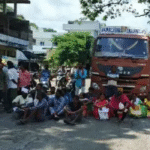 Farmers Protest Urea Shortage in Peddapalli, Block Traffic for Half an Hour