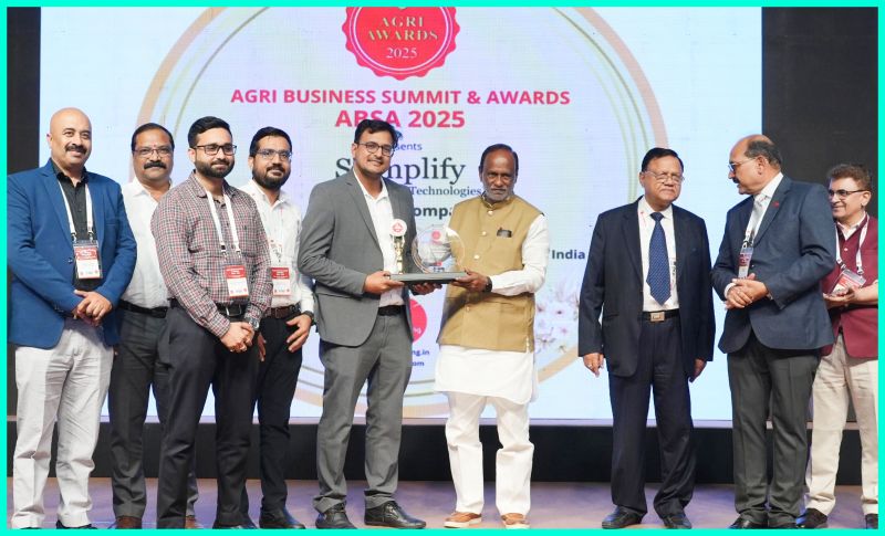 Scimplify Honoured as “Emerging Company of the Year” at Agri Business Summit & Awards (ABSA) 2025