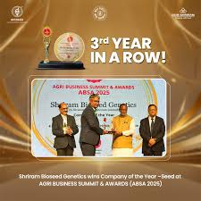 Shriram Bioseed Genetics Wins “Company of the Year – Seed” Award for the Third Consecutive Year at ABSA 2025
