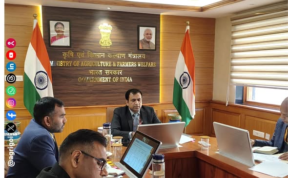High-Level Review at Krishi Bhavan Calls for Accelerated Data Updates and Seed Kit Distribution Under Pulses Self-Reliance Mission