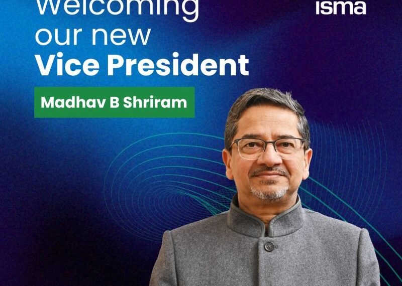 ISMA Appoints Shri Madhav B Shriram as New Vice President