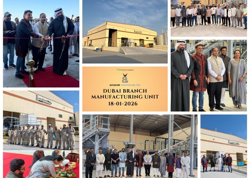 Ariz Group Achieves Milestone: Amark Chemicals FZC Inaugurates New Production Facility in Dubai