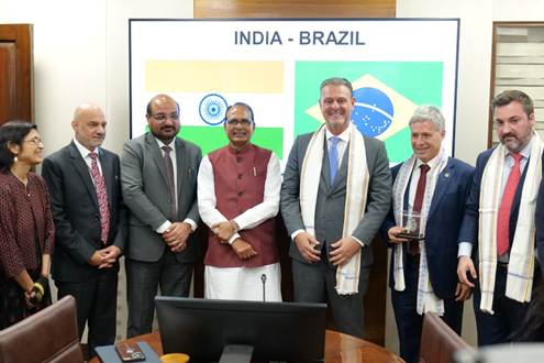 India–Brazil Agricultural Cooperation Gains Momentum; Union Agriculture Minister Holds Bilateral Talks