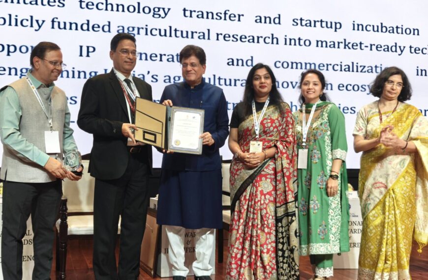Pusa Krishi Incubator Receives National Intellectual Property Award 2025