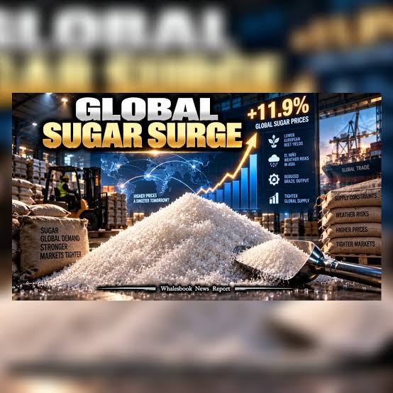 Sugar Prices Surge Nearly 12% on Global Supply…