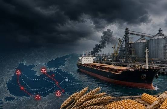Ukraine’s Grain Exports Remain Under Pressure as Black Sea Shipping Disruptions Threaten Global Markets